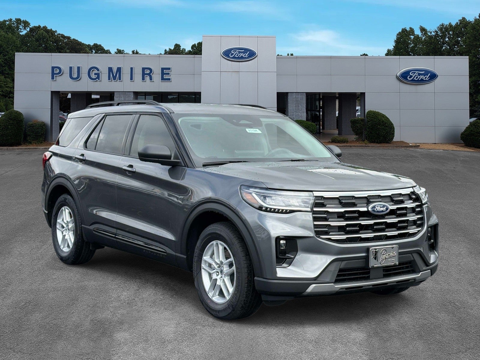 2026 Ford Explorer ACTIVE RWD in Carbonized Gray M — front three-quarter view
