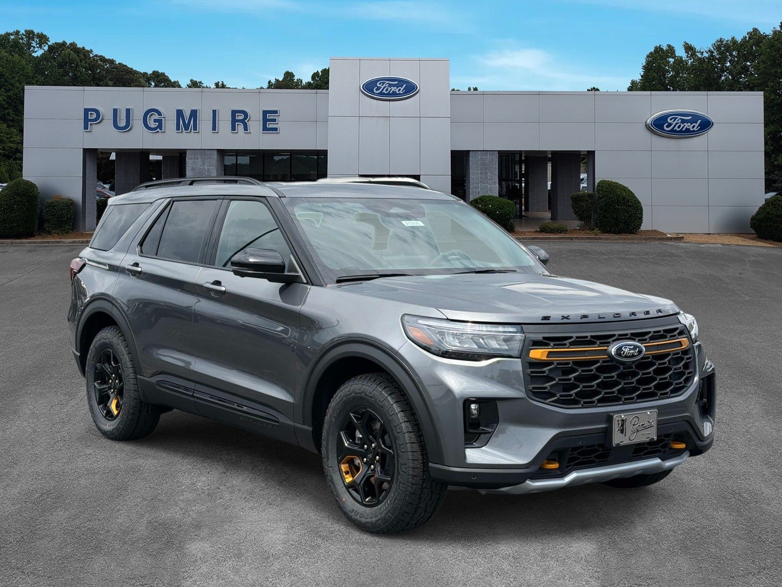 2026 Ford Explorer TREMOR 4WD in Carbonized Gray M — front three-quarter view