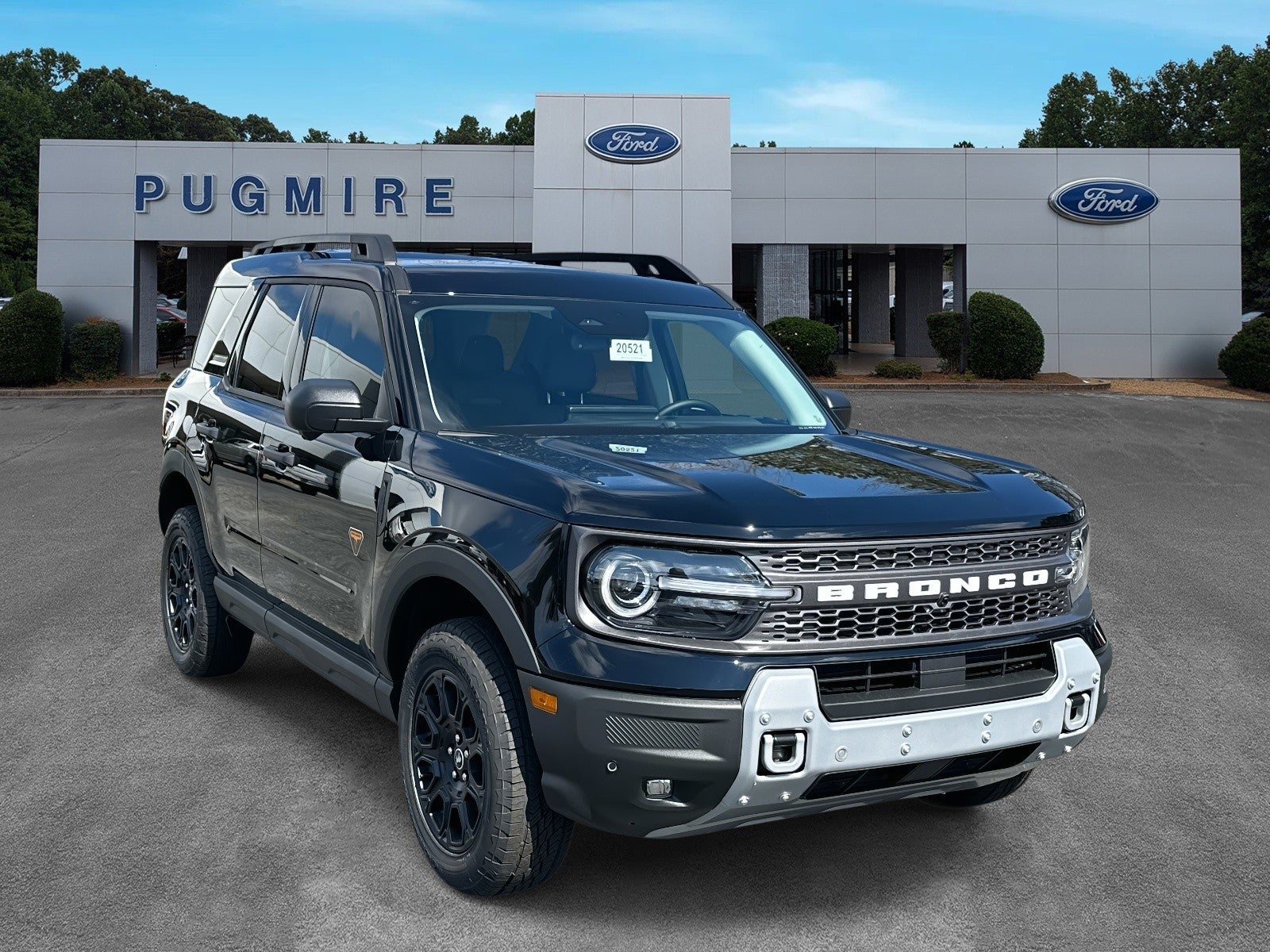 2025 Ford Bronco Sport BADLANDS 4X4 in Shadow Black — front three-quarter view