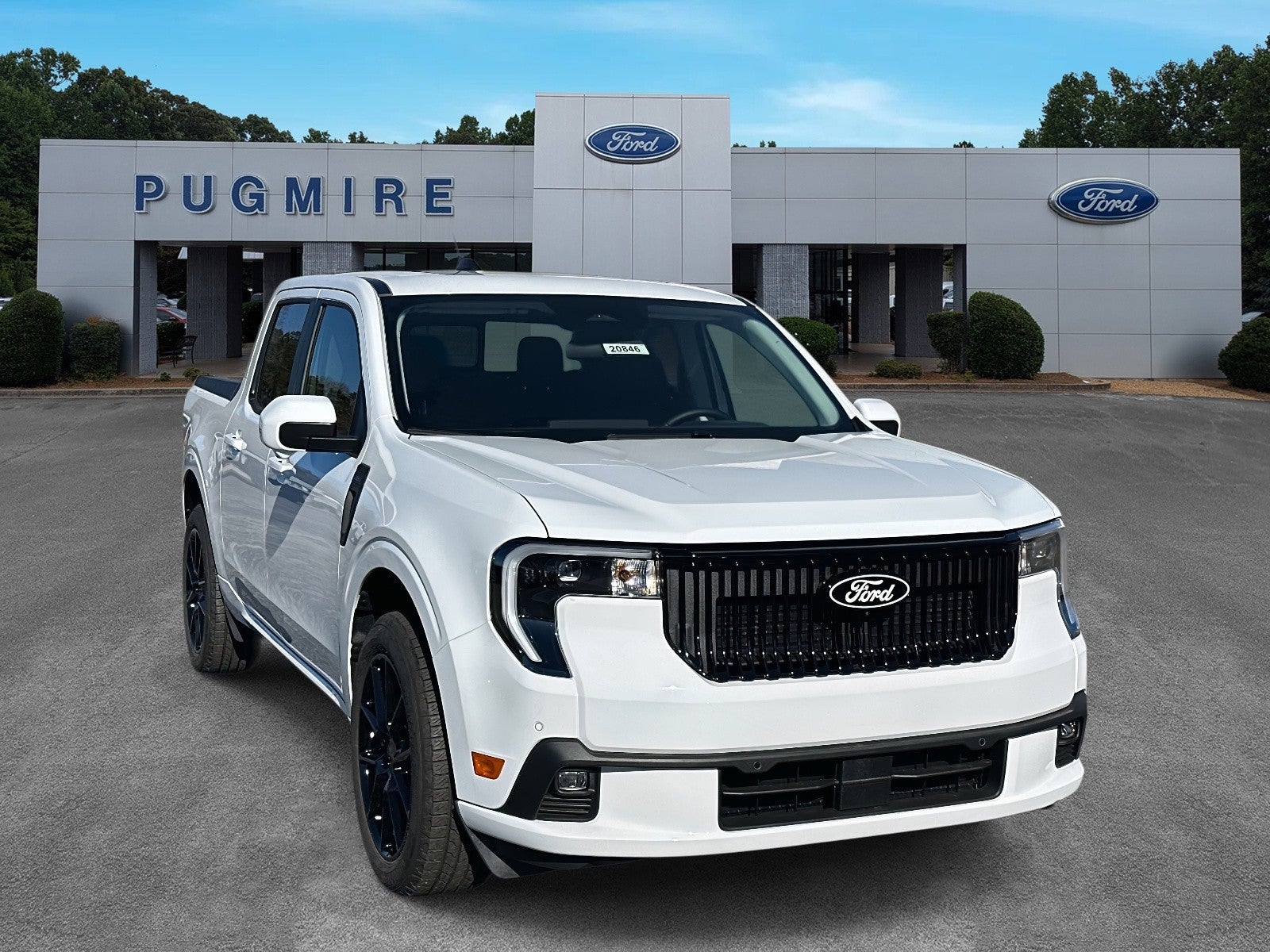 2025 Ford Maverick LOBO HIGH AWD SUPERCREW PUG PACKAGE in Oxford White — front three-quarter view