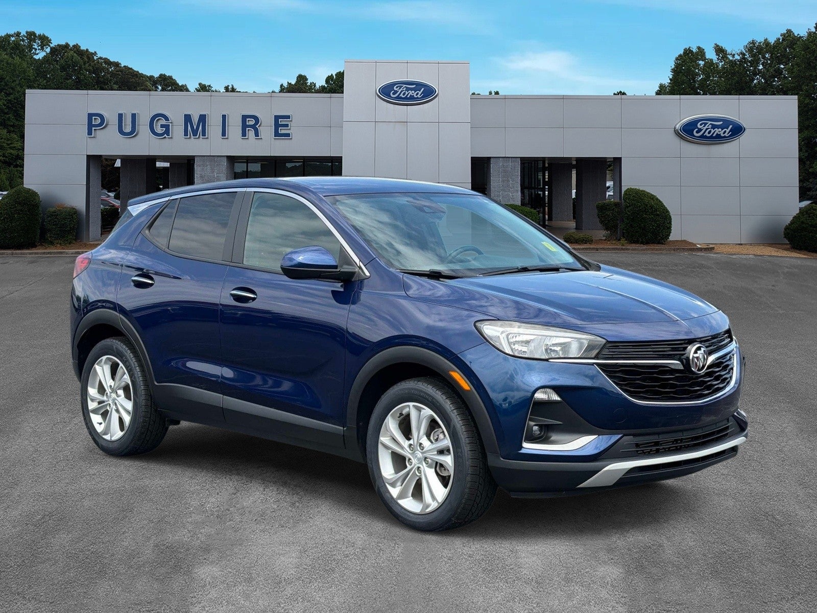 2023 Buick Encore GX Preferred in Sapphire Metallic — front three-quarter view