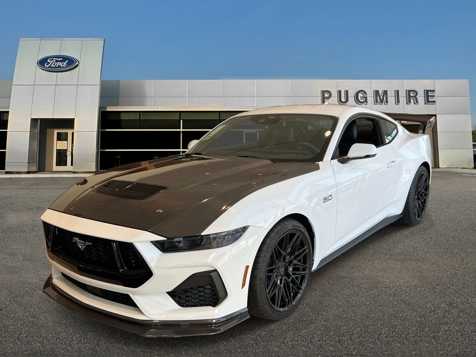 2026 Ford Mustang GT Pug Performance Edition in Oxford White — front three-quarter view