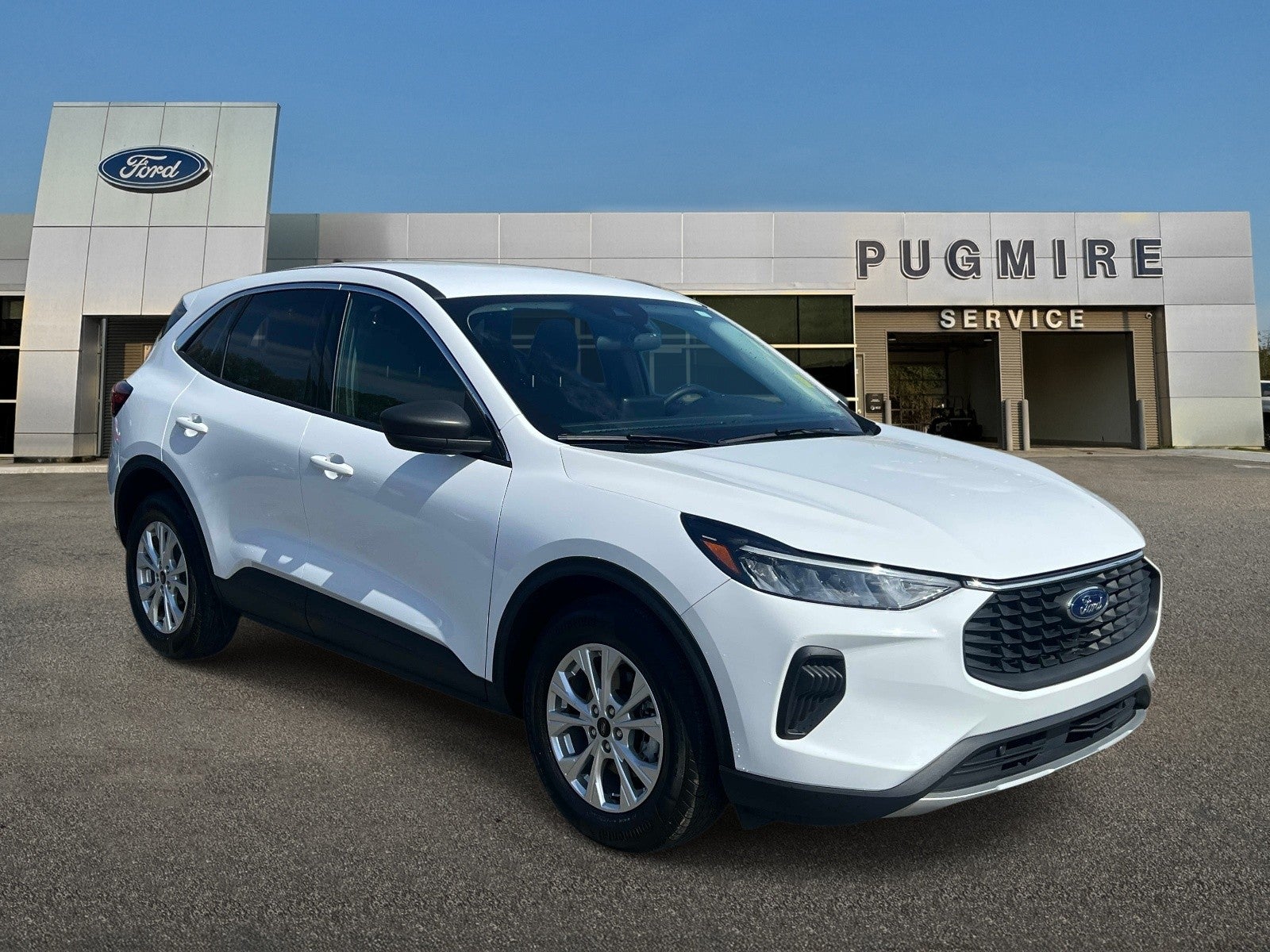 2023 Ford Escape ACTIVE FWD in Oxford White — front three-quarter view