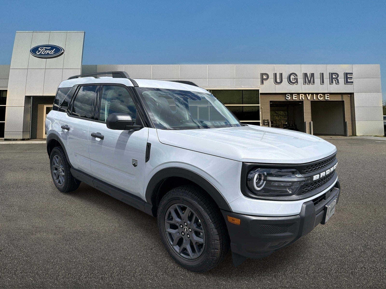 2026 Ford Bronco Sport Big Bend in Space White Metallic — front three-quarter view