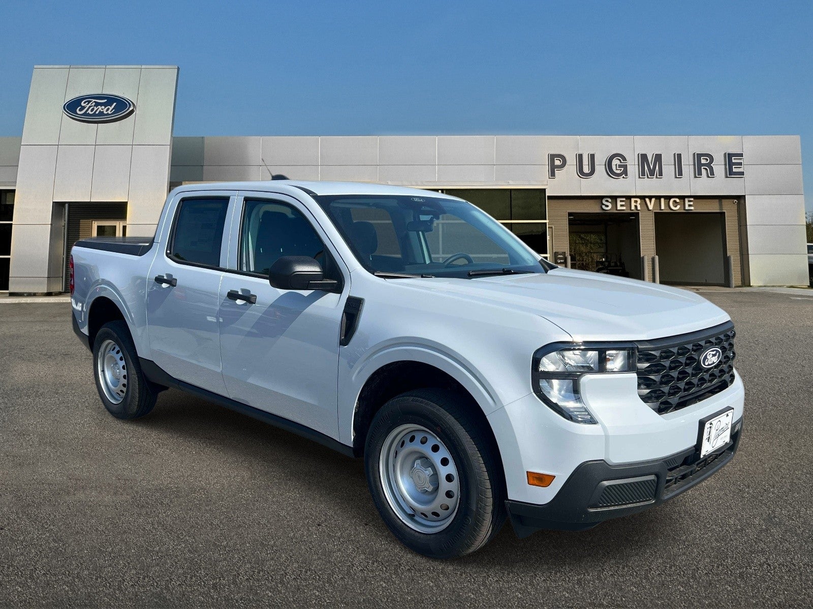 2026 Ford Maverick XL FWD SUPERCREW in Space White Met — front three-quarter view