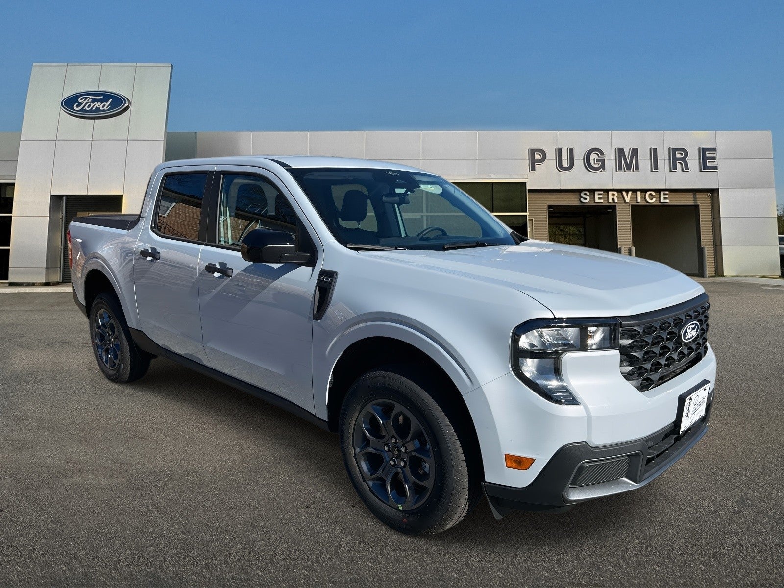 2026 Ford Maverick XLT FWD SUPERCREW in Space White — front three-quarter view