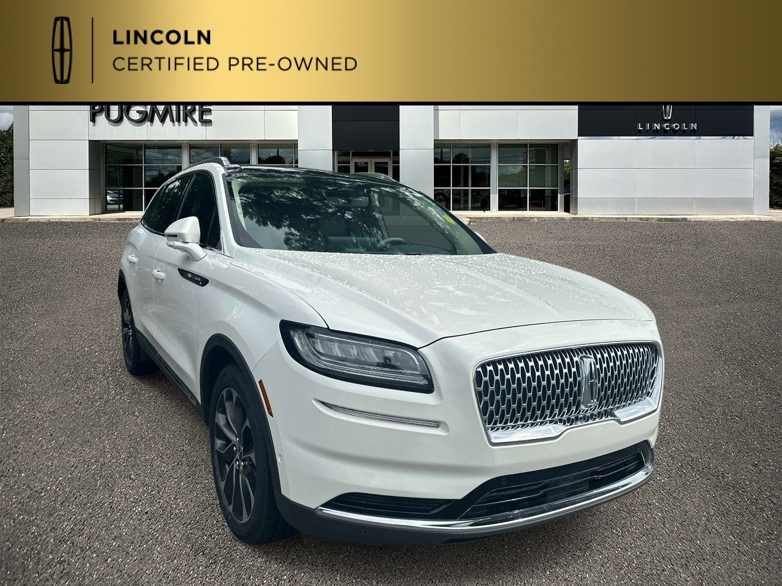2021 Lincoln Nautilus Reserve in Pristine White — front three-quarter view