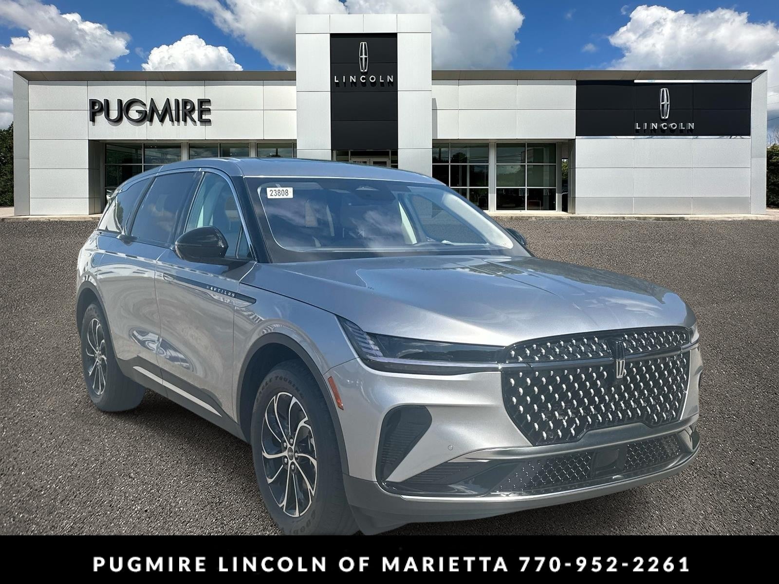 2026 Lincoln Nautilus Premiere in Silver Radiance Metallic Clearcoat — front three-quarter view