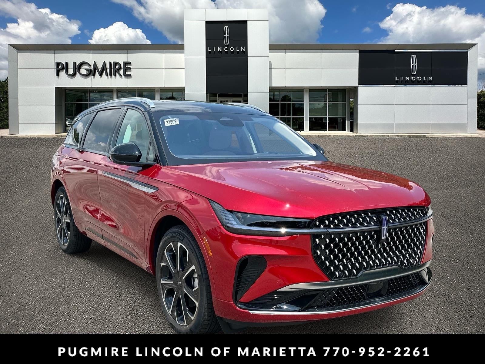2026 Lincoln Nautilus Reserve in Red Carpet Metallic Tinted Clearcoat — front three-quarter view