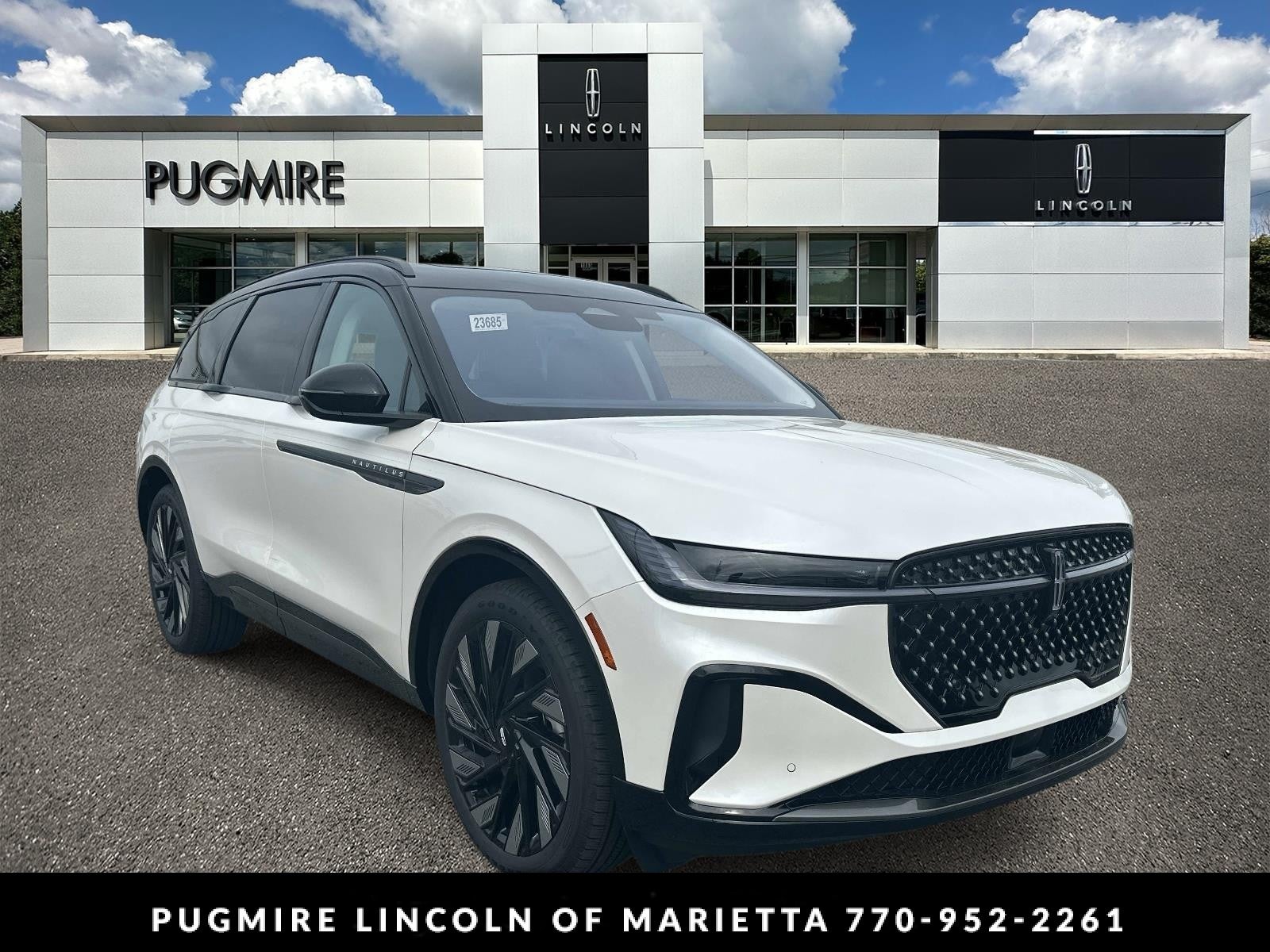 2026 Lincoln Nautilus Reserve in White Platinum Metallic Tri-Coat — front three-quarter view