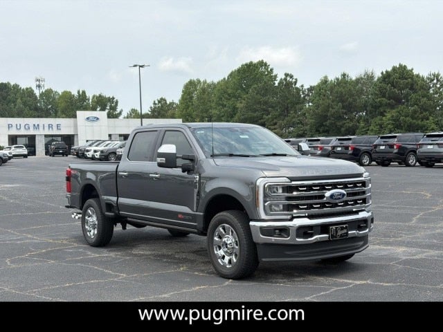 2026 Ford Super Duty F-350 Lariat in Carbonized Gray Metallic — front three-quarter view
