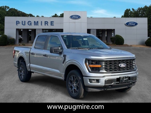 2026 Ford F-150 STX in Iconic Silver Metallic — front three-quarter view