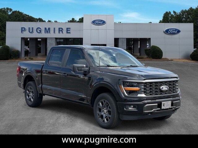 2026 Ford F-150 STX in Agate Black Metallic — front three-quarter view