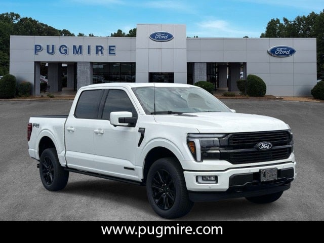2026 Ford F-150 Platinum in Star White Metallic Tri-Coat — front three-quarter view