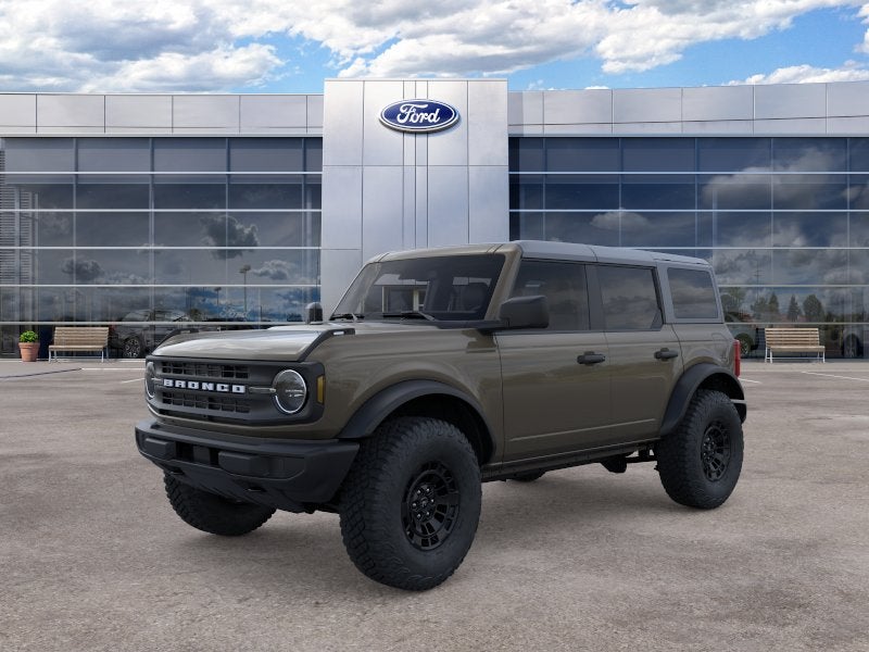 2026 Ford Bronco Base in Marsh Gray — front three-quarter view