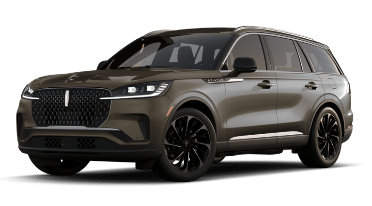 2026 Lincoln Aviator Reserve in Harbor Gray Clearcoat — front three-quarter view