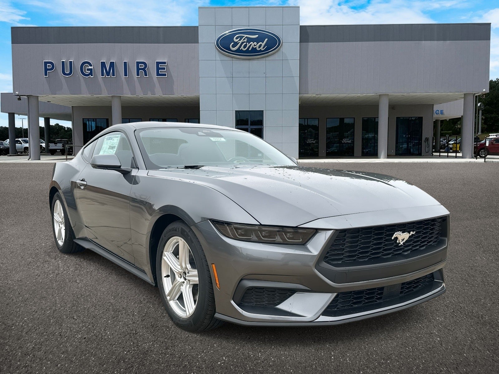 2026 Ford Mustang ECOBOOST FASTBACK in Carbonized Gray Metallic — front three-quarter view