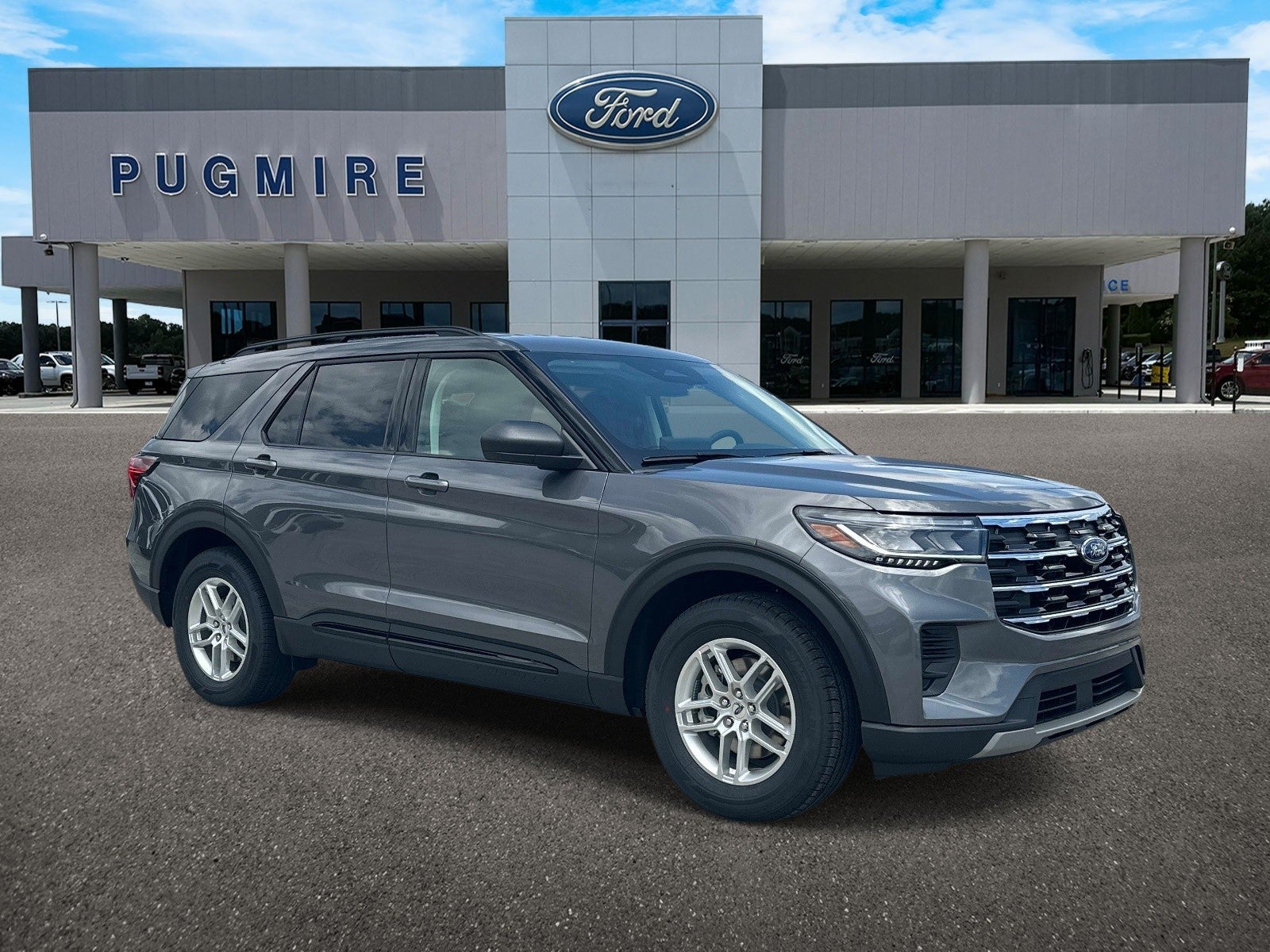 2026 Ford Explorer ACTIVE W/200A PKG RWD in Carbonized Gray Metallic — front three-quarter view