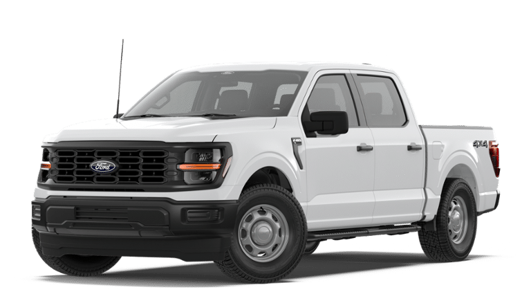 2026 Ford F-150 XL 4WD SUPERCREW in Oxford White — front three-quarter view