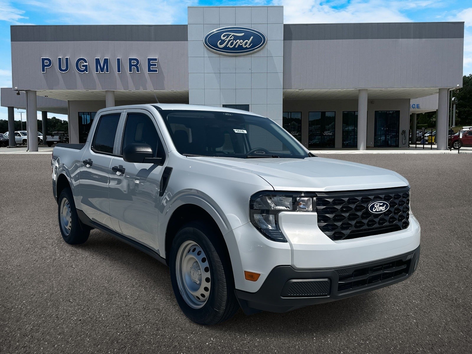 2026 Ford Maverick XL AWD SUPERCREW in Space White Metallic — front three-quarter view
