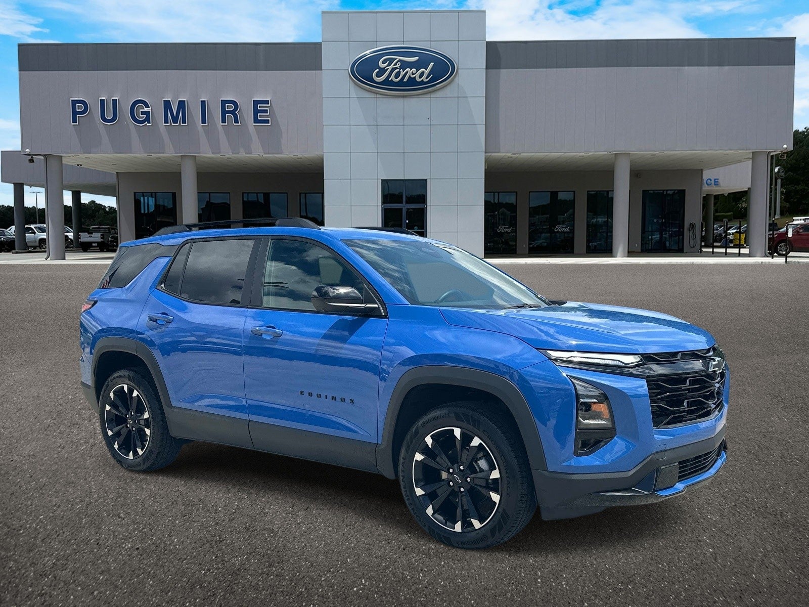 2025 Chevrolet Equinox RS in Reef Blue Metallic Blue — front three-quarter view